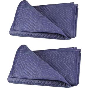 PONGHEI 2 Moving Blankets 80"x 72" Heavy Duty Packing Blankets for Shipping Thick Furniture Wrapping for Moving Supplies Professional Quilted Shipping