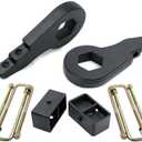 3" Front 3" Rear Suspension Full Lift Kit Steel Blocks + Torsion Key + U Bolts Compatible with Chevy GMC K1500 4WD 1988-1999 Silverado Sierra 1500(Classic) 6-Lug 1999-2007