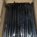 1/2 Inch Mallealbe Cast Iron Pipe, Pre Cut, Industrial Steel Black Fits Standard One Half Inch Black Threaded Pipes Nipples and Fittings, Build Vintage DIY Furniture, 10 Pack (12 Inch Length)