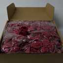 Artificial Stemless Rose Flower Heads, 200Pcs Burgundy Foam Roses Artificial Roses Flower Heads for Crafts 1.97in Stemless Roses for DIY Craft Wedding Bouquet Party Decoration(Burgundy)