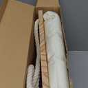 Cat Window Perch with Industrial-Grade Suction Cups - Solid Pine Wood Hammock Bed, Soft Cushion - 42 lb Capacity for Cats Inside (Medium, Beige)