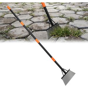 Garden Flat Shovel,Heavy Duty Weeding Tools Gardening,60" Long Handle Metal Floor Scraper,Multifunctional Cleaning Shovel for Lawn Edging, Scraping, Weed and Ice Removal