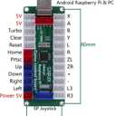 SJ@JX Arcade Game LED Controller Lamp USB Encoder 2 Player Gamepad Microswitch Light Button 8way LED Joystick for Nintendo Switch PC PS3 Retropie Raspberry Pi MAME (Multicolor)