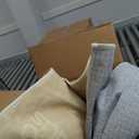 LEKEEPGO Ultra Thin Indoor Door Mat 24"x36", Low-Profile Door Mat Indoor Entrance, Non Slip Rubber Backing Inside Doormat Washable Welcome Front Entryway Dirt Trapper Entry Mat, Khaki