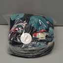 Aimiray Women's Cropped Fleece Jacket Long Sleeve Warm Bomber Sherpa Jacket Floral Printed Varsity Coats (XX-Large, Green)