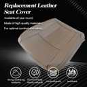 SecosAutoparts Front Oak Tan Leather Driver & Passenger Side Bottom Seat & Top Lean Back & Driver Side Foam Cushion Compatible with Toyota 4Runner Base Limited SR5 1996 1997 1998 2000 2001 2002