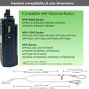 APX 6000 Earpiece XPR 7550e Headset Compatible for Motorola Radios APX 8000/7000/4000 XPR 7350e/7580e/7380e/7550/7350 Acoustic Tube and PTT Mic, Surveillance Headset
