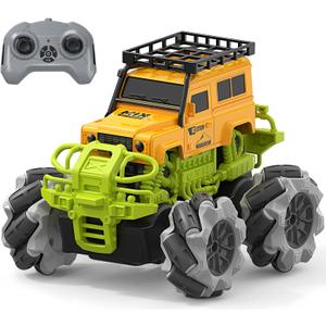 Remote Control Car,1:18 Off-road Monster Truck RC for Boys 2.4GHz All Terrain Truck Remote Control for Kids 4-12,WD All Terrain Off-Road Pickup,RC Car for Kids Christmas Birthday Gifts Boys Girls 4+ (Yellow Green)