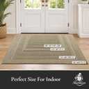 Dirt Trapper Door Mat 24"x 36", Non-Slip Entryway Rugs, Beige