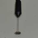 Bonsenkitchen Powerful Milk Frother for Coffee, Fast Handheld Drink Mixer with Stainless Steel Whisk, Battery Operated Hand Frother Stirrer Wand-Black (Normal)