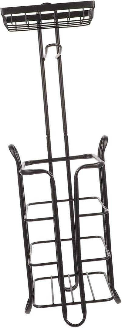 Vertical Roll Paper Holder Iron Sturdy Non-Slip Modern Easy to Install
