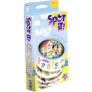 Asmodee Spot It! Bluey Card Game - Fast-Paced Matching Game Featuring Bluey & Friends, Fun for Family, Kids & Adults, Ages 4+, 2-8 Players, 15 Minute Playtime