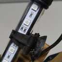 15 inches LED Aquarium Light, 2.5W Fish Tank Light Underwater Light Submersible Crystal Glass Lights, 21 LED Beads 12 Colors 19 Modes Brightness Adjustable Memory Function IP68 Waterproof