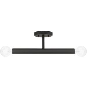 Livex Lighting, 51139-04, Copenhagen, Semi-Flush, Black