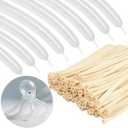 100pcs 260 Clear Long Balloons for Twisting, Skinny Thickening Latex Balloons for Animal Modeling and Arch Tying, Magic Show Party Supplies for Birthday Wedding Christmas Decoration