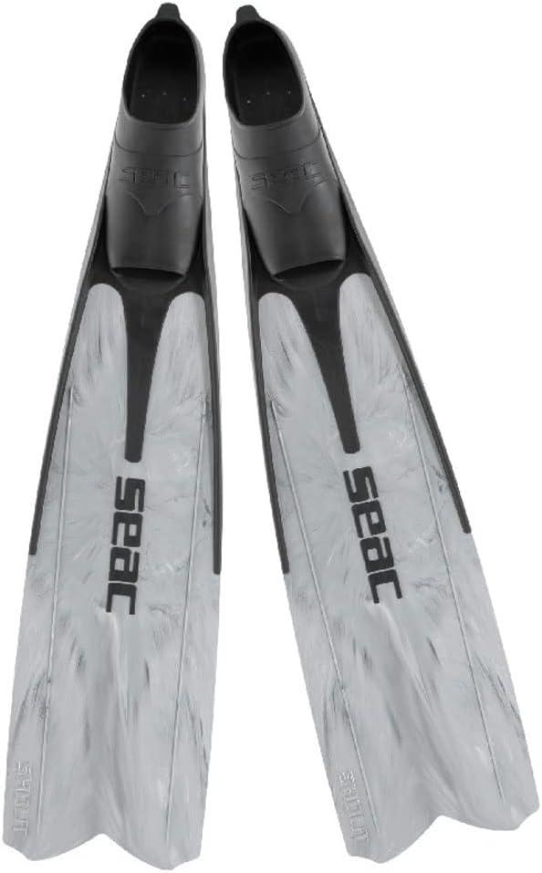 Seac Shout, Long Fins for Scuba Diving, Spearfishing and Freediving, Made in Italy (Size 11-12)