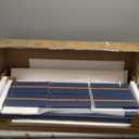 FOTOSOK Bathroom Storage Cabinet, Bathroom Cabinet with 4 Drawers, 11.8 x 11.8 x 32.5 Freestanding Entryway Cupboard Storage Organizer Unit Home Furniture Decor, Blue