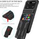 Phone Case for Xiaomi Poco M4 Pro 4G Case, MZB0B5VIN Case with Screen Protector, Wallet Detachable Credit Card Holder Built-in Stand Protective Phone Cover for Xiaomi Poco M4 Pro 4G Black