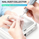 Cosybee Latest-gen Nail Dust Collector, Ultra quiet 1700Pa Dual Turbo Fans, Equipped with Reusable Filter, Dust Collector Nail Tech for Beginners, Suitable for Nail Salons and Home-Based Nail Studios.