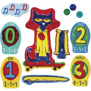 Little Folk Visuals Pete the Cat and His Four Groovy Buttons Precut Felt Pieces, 14 Pieces Set