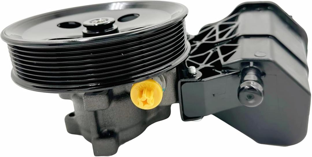 Power Steering Pump with Pulley Reservoir Assembly Compatible with 2003-2007 Dodge Ram 2500 3500