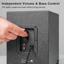 OR O R O W OROW S211 New USB-Powered 2.1 Multimedia Speakers System with Subwoofer,16W Computer Speakers,Strong Bass,3.5mm Audio Inputs,Great for PC/PS4/TV (Wooden)