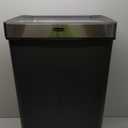 Rubbermaid Premier Series III Step-On Trash Can for Home and Kitchen, with Stainless Steel Rim, 12.4 Gallon, Charcoal, for Home/Kitchen/Garage/Apartment/Office