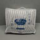 MooMee Striped Duvet Cover Set 100% Washed Cotton Linen Like Textured Breathable Durable Soft Comfy (White Dark Grey Wide Stripes, King 104"x90")