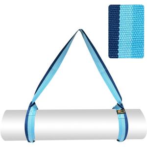 Yoga Mat Carrier Strap | Adjustable Mat Holder Sling for Carrying Mats | Thick & Comfy Texture | Yoga Mat Strap (Blue)