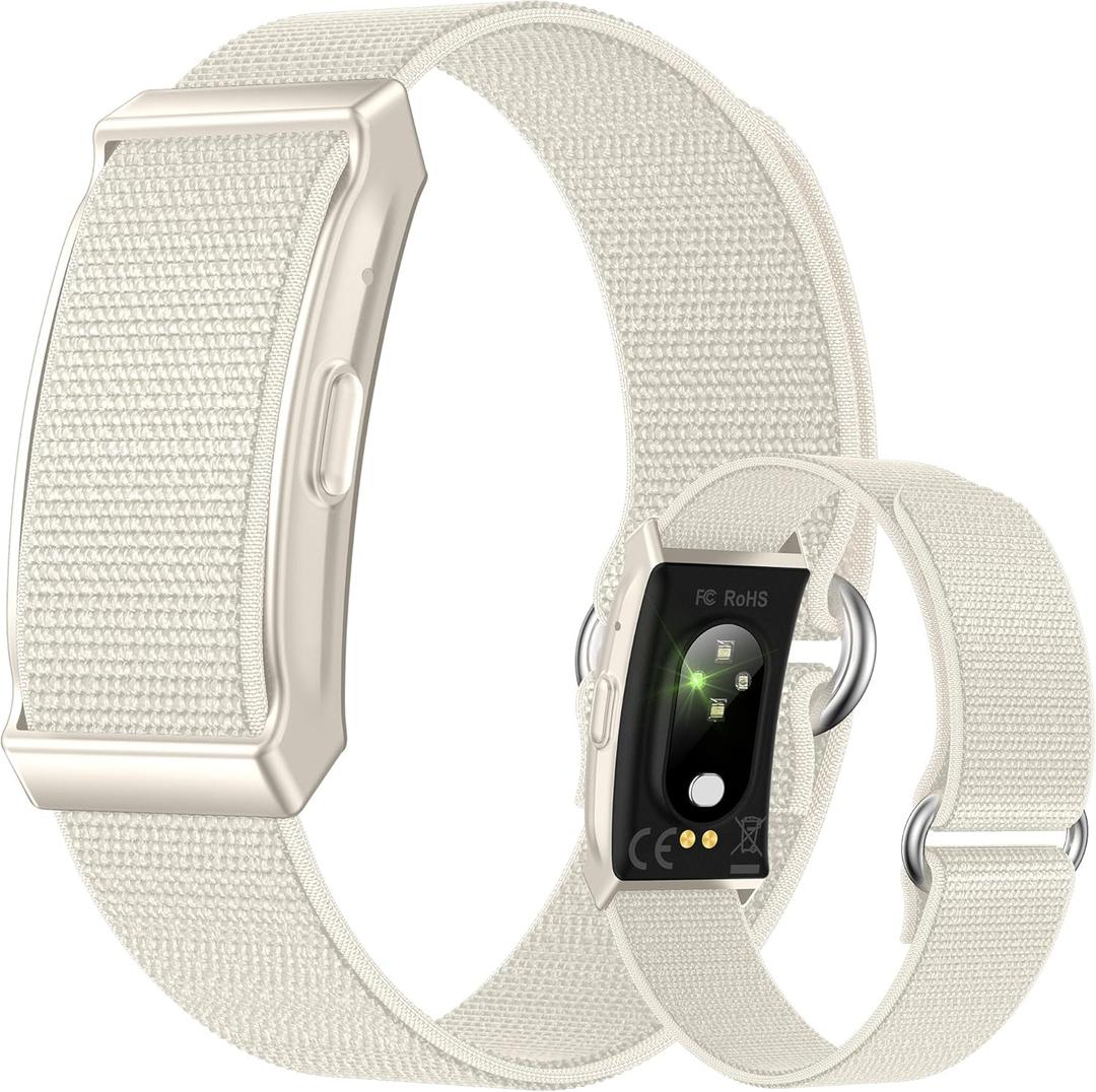 Smart Health Wristband for Men Women, Smart Bracelet with 24/7 Heart Rate/Blood oxygen/Sleep/Body Temperature Monitor, IP68 Waterproof, 170+ Sports Modes, Health Fitness Tracker for Android & iOS (White)