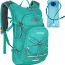 Hydration Backpack,Lightweight Hiking Backpack with 2L Water Bladder,Water Backpack for Biking, Running, Festival