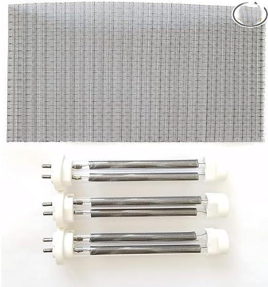Set of 3 Double Life Bulbs/Heating Elements (1500 Watts) for Models GEN4 & USA1000 Infrared Heaters