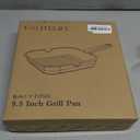 ESLITE LIFE 9.5 Inch Nonstick Grill Pan for Indoor Cooking, Versatile Induction Square Large Grilling Skillet Steak Pan for Stove Tops, PTFE & PFOA Free, Black