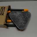 JEHONN Wall Mop with Long Handle 80 inches, Upgraded 180 Collapsible Baseboard Cleaner Tool with Squeegee, Ceiling Duster with 3 Microfiber and 3 Chenille Pads for Cleaning Window, Cabinet (Orange)