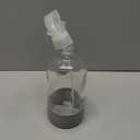 2 Pack Glass Spray Bottles with Silicone Sleeve, 16 oz Empty Refillable Containers with Adjustable Spray Nozzles, Spray Bottles for Hair, Cleaning Solutions and Plants Blue&Grey