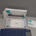 Nillkin Upgraded Foldable Bluetooth Keyboard with Touchpad & Number Pad, Portable Wireless Keyboard for Travel, Pocket-Sized, Full Size Keys, Support 3 Devices for iPad Laptop Tablets Phone, Orange