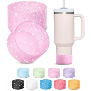 Amazon.com : KTKUDY 2 PCS Glitter Silicone Boot Compatible with Stanley Tumbler 20 30 40 oz & Fits Hydro Flask Water Bottle 12-24oz & Fits Yeti, Simple Modern, Owala Cup - Bling Cup Bottom Protector Accessories : Sports & Outdoors