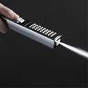LUYU Square Handheld Shower Head - Dual Spray Modes (Rain Shower & Power Jet), Mirror Chrome Finish, AirBoost Water Saving Tech, Ergo Grip for Low Pressure Bathrooms, 5-Layer Filter (Head Only)