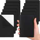LABUK 12pcs Pocket Notebook 3.5 x 5.5in, Lined Small Notebooks, Black Softcover Memo Notepad for Men Women, 30 Sheets, 60 Pages