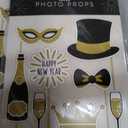 2 x New Year's Eve Paper Photo Prop Kit