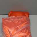 VACVELT 3-Piece Satin Fitted Sheet Set Queen Size, Orange Bottom Bed Sheet with 2 Pillowcases, Similar to Silk Sheets, Luxury & Silky Bedding Set, 15 Inch Deep Pocket