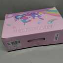 METROLLER Adjustable Kids Balance Roller Skates for Toddler Ages 3-6 Rainbow Unicorn Dinosaurs Illuminating Rollerskates for Girls Boys Ages 5-8 Three-Point Type Suitable for Beginners