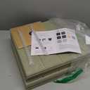 Fluxynara Felt Bulletin Board Tiles Large 36" x 24" Cork Board Alternative-6 Pack with 40 Adhesive Tabs, Thick Slat Wall Panels for Office Decor, Push Pin Board Wall Organizer Alternative - Sage Green