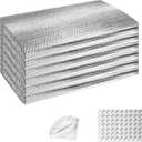 ToLanbbt Garage Door Insulation Kit 6P Double Bubble Window Heat Insulation Panels, 6MM 24" x 48" Reflective Aluminum Foil Summer/Winter Barrier Sheets with 120 Adhesive Tapes for Garage Attic Wall