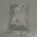 50 Pcs Plastic Locking Shelf Pins 5mm, 3/4" Clear Plastic Locking Shelf Support Peg Clips for 4.5-5mm Diameter Peg Hole & Slightly Larger Than 20-21mm Cabinet Shelves