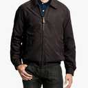 AUBURN LIGHT WEIGHT ZIP FRONT GOLF JACKET Dark Brown 3XT