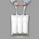 TOPDesign 24-Pack Economical 16"x15" Cotton Tote Bags, Lightweight Medium Reusable Grocery Shopping Cloth Bags, Suitable for DIY, Advertising, Promotion, Gift, Activity