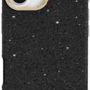 kate spade new york iPhone 17 Case - Compatible with MagSafe - Designer Phone Case - Crystal Pave Nightfall (Black)