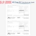 W2 Forms 2025 with Envelopes,4 Part W-2 Tax Forms 2025, 4-Part W-2 Forms with 25 Self-Seal Envelopes, Laser Forms Designed for Accounting(W2 4 Part 25 with Envelopes)