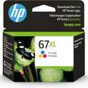 HP 67XL Tri-color High-yield Ink Cartridge for HP Printers | Works with Printer Series: DeskJet 1255, 2700, 4100; ENVY 6000, 6400 | Eligible for Instant Ink | 3YM58AN